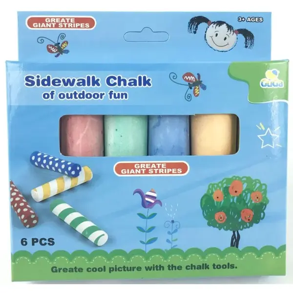 Kriedy na chodník 6 ks farebné