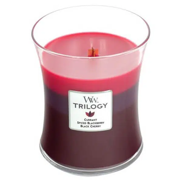 WoodWick Vonná sviečka váza Trilogy Sun Ripened Berries 275 g