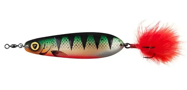 Fox rage blyskáč ultra uv spoons perch - 14 cm 61 g