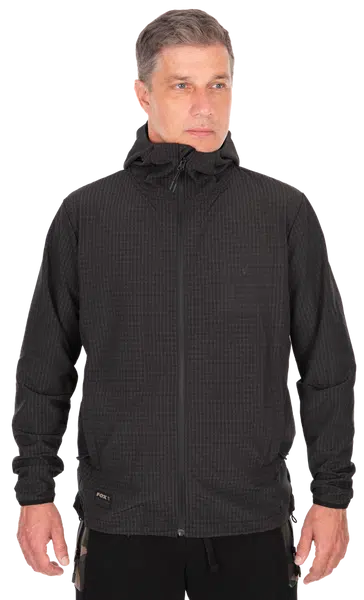 Fox bunda black premium mid layer jacket - s