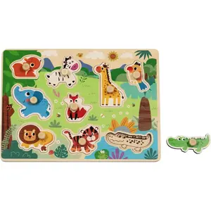 BABU - Drevené vkladacie puzzle SAFARI