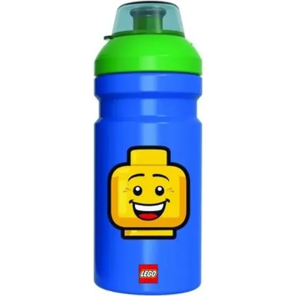 LEGO® Iconic Boy fľaša na pitie transparentná modrozelená