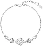 Evolution Group Strieborný náramok s kryštálmi Swarovski 33112.1