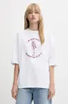 Bavlnené tričko Fiorucci White Dreaming of You Print Relaxed Fit T-Shirt