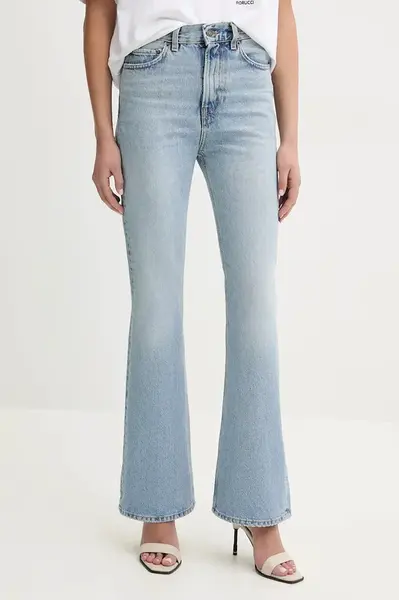 Rifle Fiorucci Faded Heart Pocket Flared Jeans