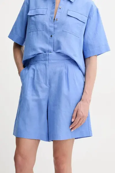 Ľanové šortky Karl Lagerfeld