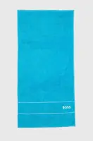 Malý bavlnený uterák BOSS Plain River Blue 50 x 100 cm