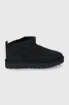 Semišové snehule UGG Classic Ultra Mini čierna farba, 1116109.BLK