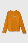 Detská blúzka Pepe Jeans Hana oranžová farba, s potlačou