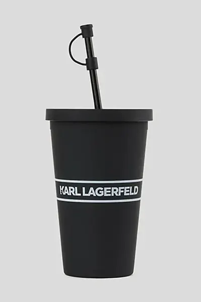 Karl Lagerfeld pohár so slamkou