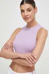 Guess crop top dámsky s viskózou EDIE