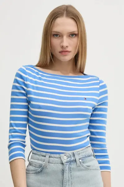 Bavlnené tričko s dlhým rukávom Tommy Hilfiger