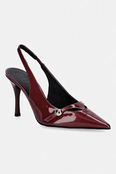 Kožené lodičky Furla Sfera Slingback