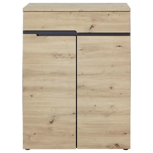 Voleo BOTNÍK, barvy grafitu, dub artisan, 80/107/38 cm