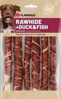 Flamingo R'Hide tyčinky, pamlsky pro psy - kachna, treska 350 g (30 ks 12 cm, 11 g/ks)