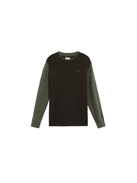 Scalpers Sveter  olivová / čierna