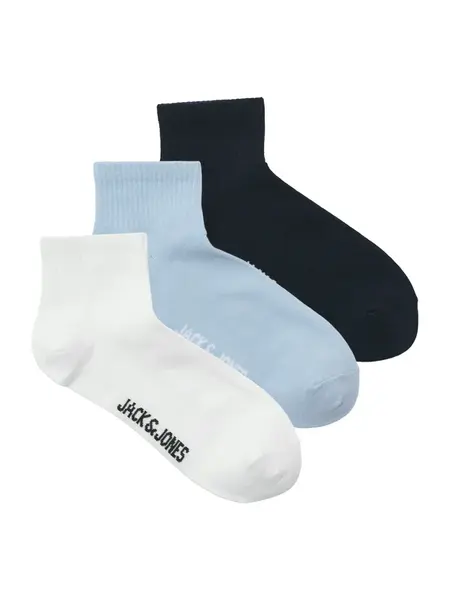 JACK & JONES Ponožky 'JACNATE'  námornícka modrá / svetlomodrá / biela