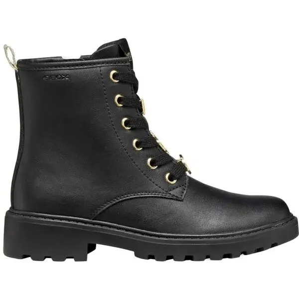 Geox J CASEY Dívčí zimní obuv, černá, velikost