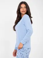 Dámské světle modré pyžamo