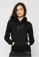 Women's Black One Line Fit Hooded Jacket