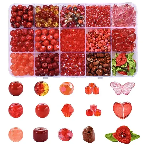 DIY Glass Beads Jewelry Making Finding Kits