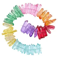 50G 7 Colors Natural Quartz Crystal Beads Strands