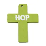 Easter Theme Single Face Printed Wood Pendants