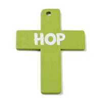 Easter Theme Single Face Printed Wood Pendants