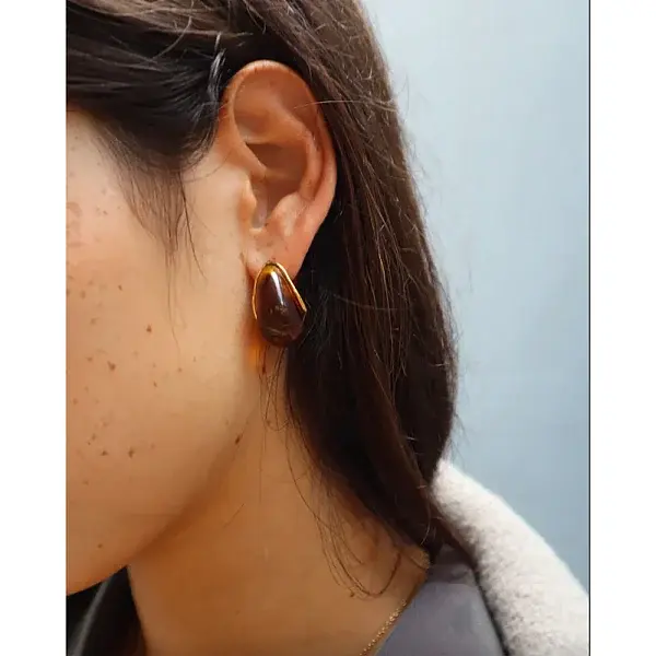 304 Stainless Steel Teardrop Stud Earrings