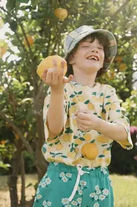 Tinycottons  Dětské tričko  ORANGES RIB TEE