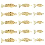 6Pcs 3 Styles Brass Micro Pave Clear Cubic Zirconia Pendants