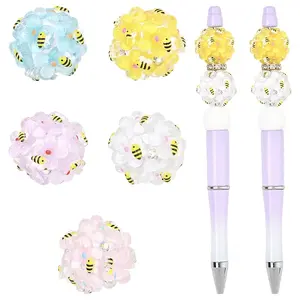 5Pcs 5 Colors Handmade Polymer Clay Beads