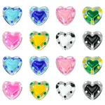 16Pcs 8 Colors Glass Beads