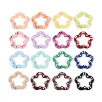 Spray Painted Alloy Spring Gate Rings