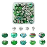 DIY Tibetan Style Alloy & Resin European Beads Making Finding Kits