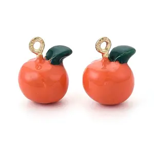 Rack Plating Alloy Enamel Pendants