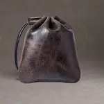 Leather Packing Pouches Drawstring Bags