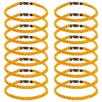 16Pcs Polyester Cord Braided Bead Bracelets for Men Women
