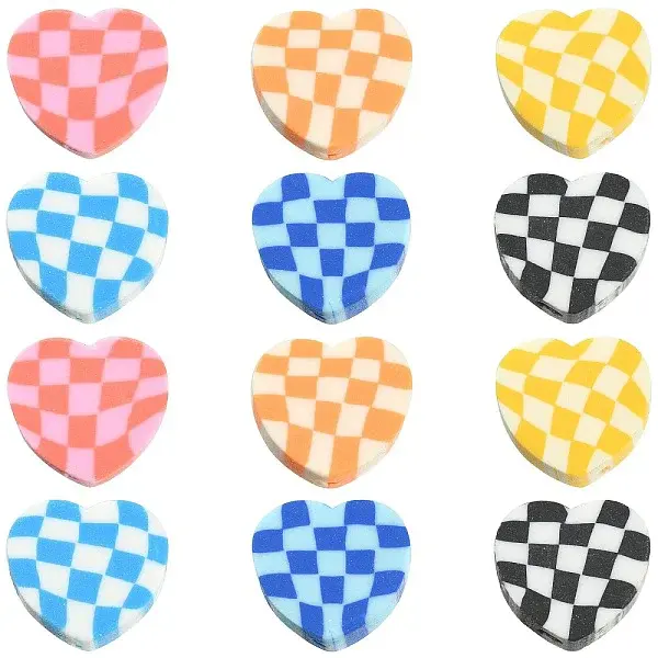 180Pcs 6 Colors Handmade Polymer Clay Beads