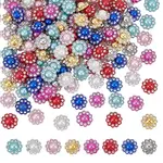 160Pcs 8 Colors Nylon Plastic Cabochons