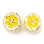 Brass Enamel European Beads