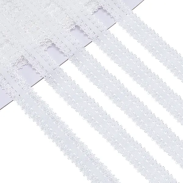 20M Polyester Stretch Frilly Edge Lace Ribbon