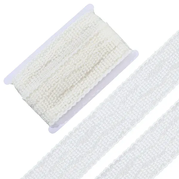 10Yards Polyester Embroidery Mesh Flower Lace Ribbon