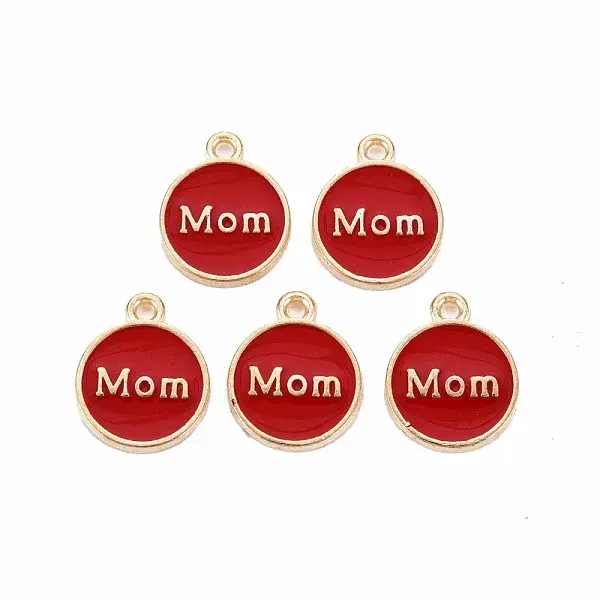 Mother's Day Alloy Enamel Charms