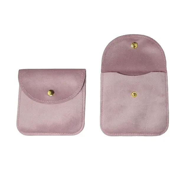 Velvet Jewelry Storage Bags with Snap Button