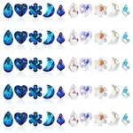 50Pcs 10 Styles Glass Pendants