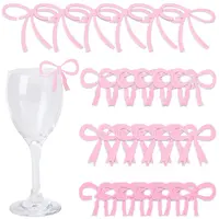 24Pcs 4 Styles Acrylic Wine Glass Charms