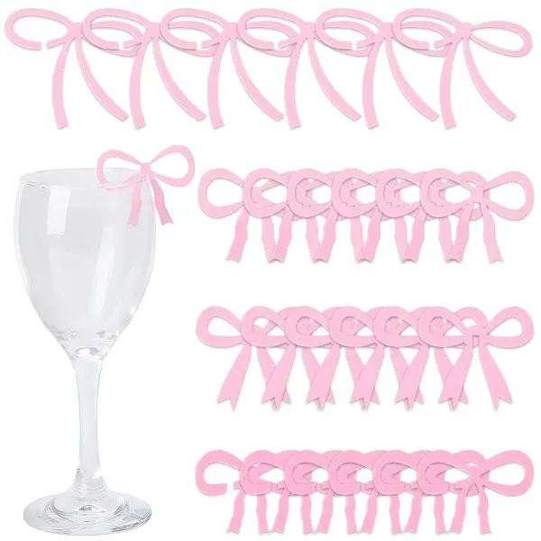 24Pcs 4 Styles Acrylic Wine Glass Charms