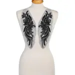 1 Pair Polyester Computerized Embroidery Cloth Iron on/Sew on Patches