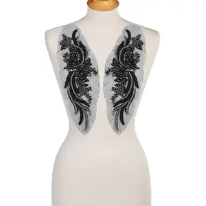 1 Pair Polyester Computerized Embroidery Cloth Iron on/Sew on Patches